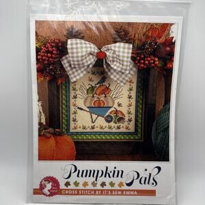 Pumpkin Pals Cross Stitch Pattern by Its Sew Emma Fall Cross Stitch Harvest NIP
